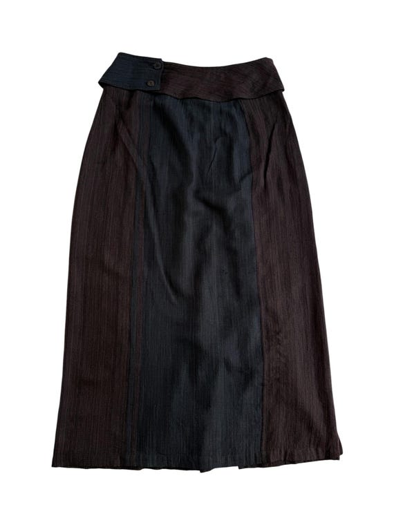 Jurgen Lehl Silk Cotton Panel Skirt Japanese Designer