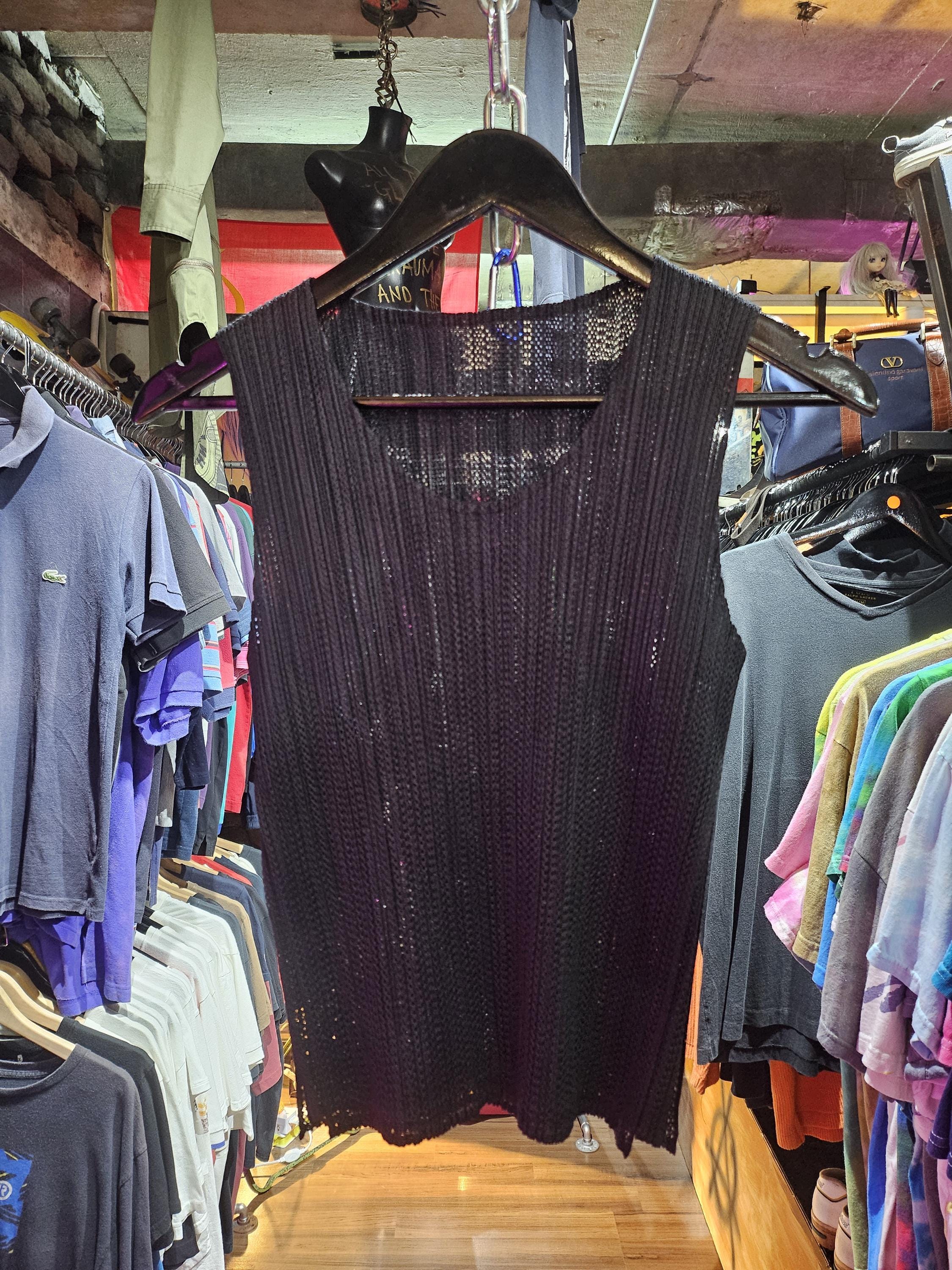 PLEATS PLEASE 中国風柄 柄物 ベスト トップス