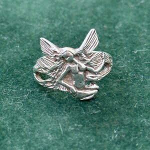 Vintage Sterling Silver Fairy Ring Fantasy Pixie Design