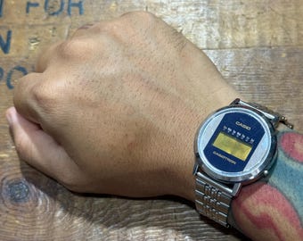 ◆感謝価格◆希少ヴィンテージ◆CASIO◆カシオトロン◆デジタル腕時計◆訳あり◆ 希少なヴィンテージ カシオ カシオトロン 腕時計 49CS-25 デジタル LCD