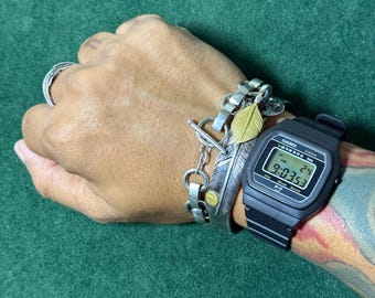 Original Japan Vintage CASIO A156W Digital Quartz Watch 80s Steel