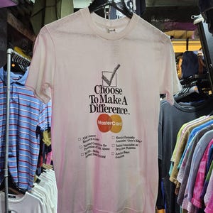 Vintage 80er Jahre Mastercard Promo Tshirt
