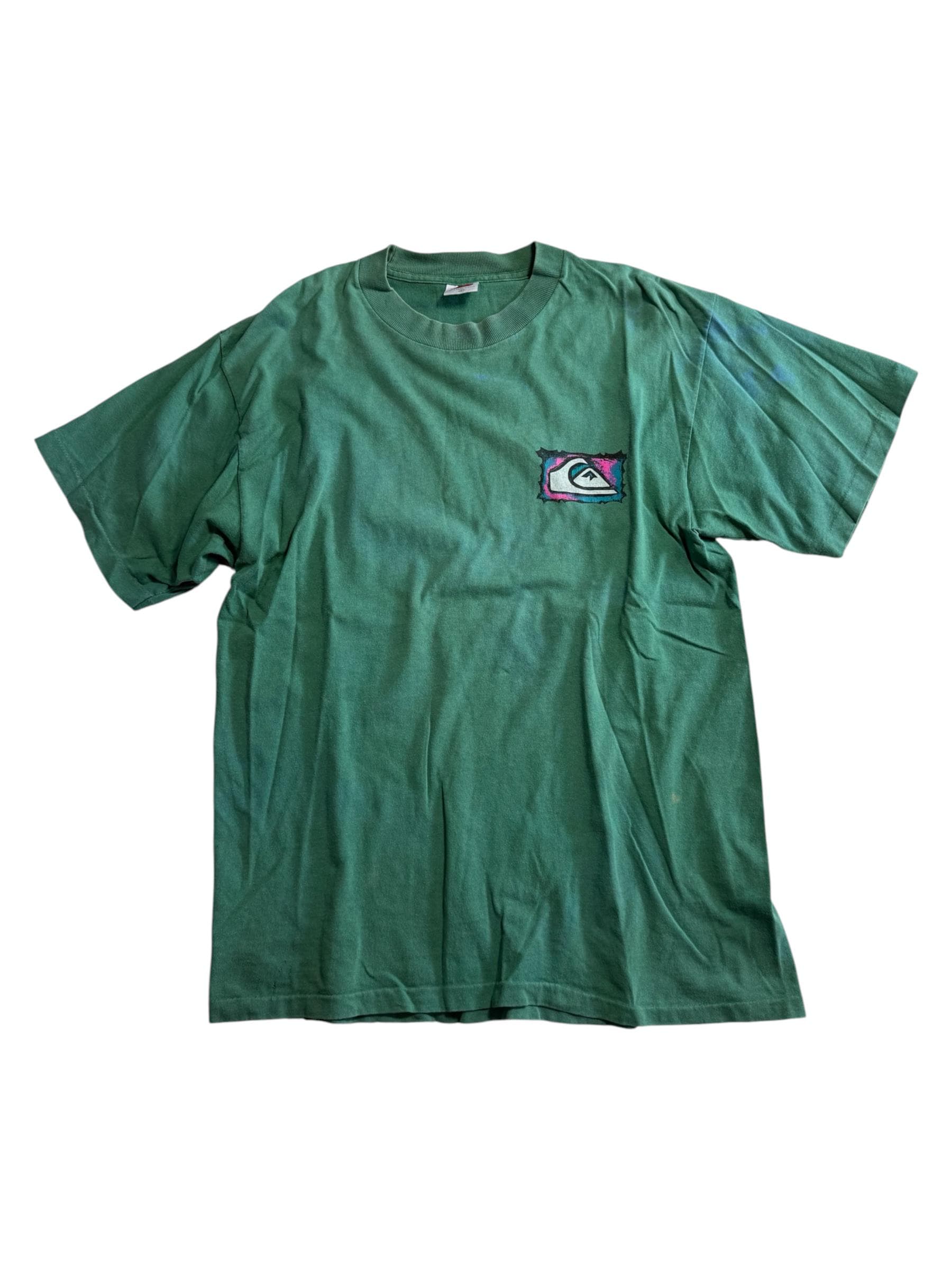 Vintage Quiksilver Tshirt 90s Made in USA Surf Skate Big Logo - Etsy