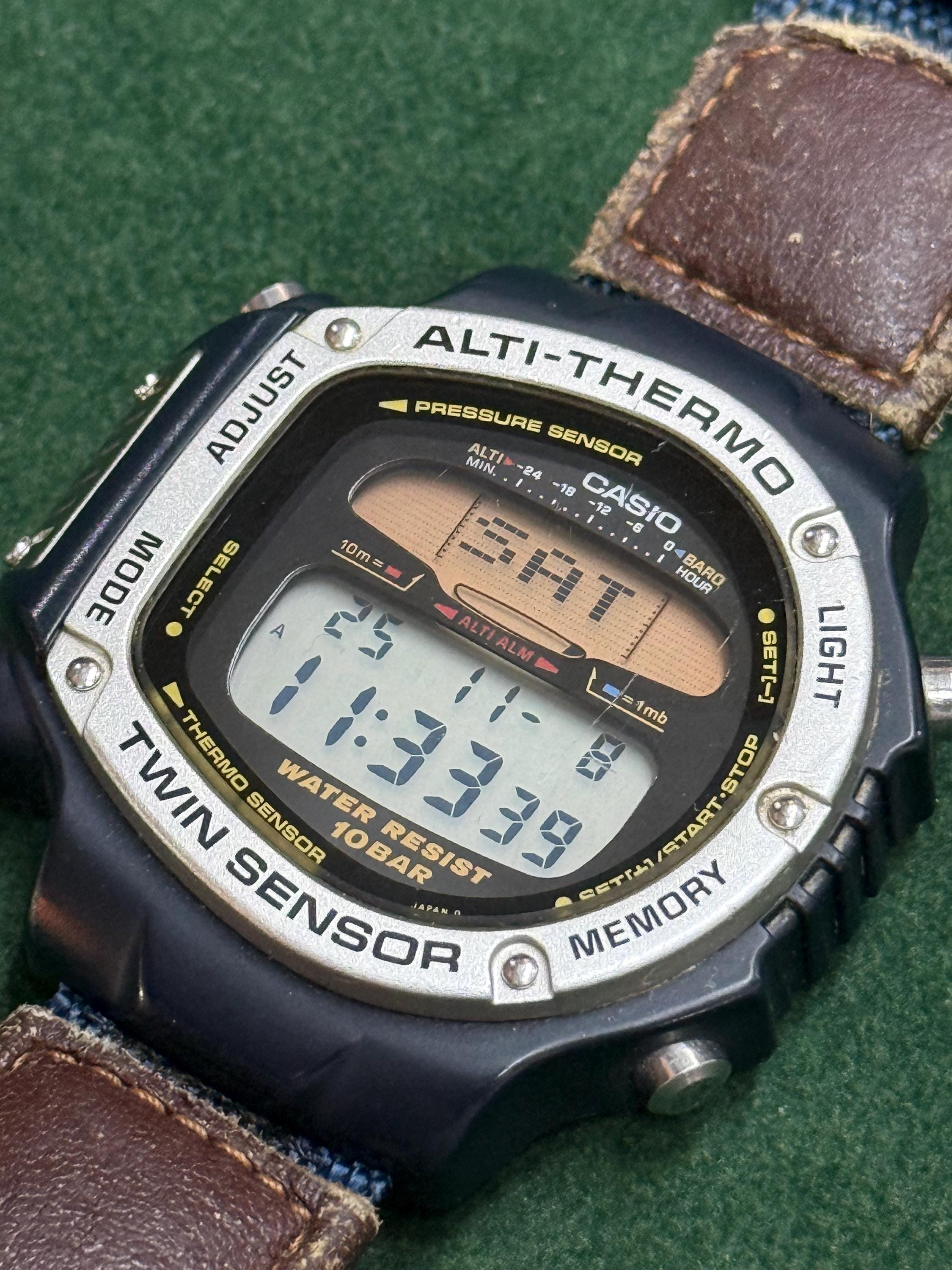 Vintage Casio Protrek Twin Sensor DPX-410 Japan M Altimeter