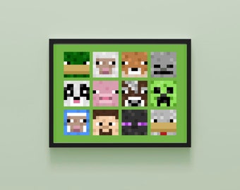 Featured image of post The Best 22 Papercraft Minecraft Bee Pixel Art Grid