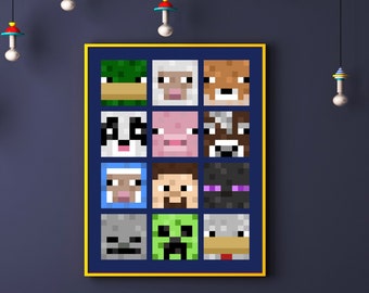 Minecraft Pixel Art Etsy