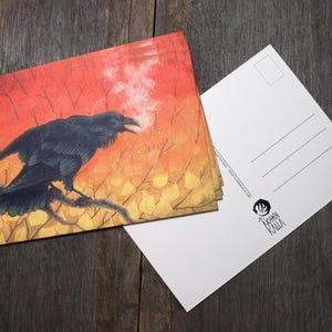Cartolina d'arte fumante