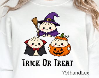 Halloween Dumplings PNG, Spooky Witch Vampire Pumpkin Png, Trick Or Treat Kids Funny Png, T-shirt Sublimation Design Png, Digital Download