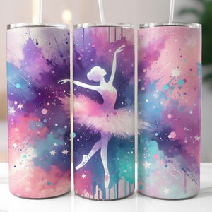 Ballet Dancer Tumbler Wrap, 20 oz skinny Tumbler Wrap Sublimation PNG, Ballerina Dancer Tumbler Wrap PNG Dance Mom Tumbler Wrap Design