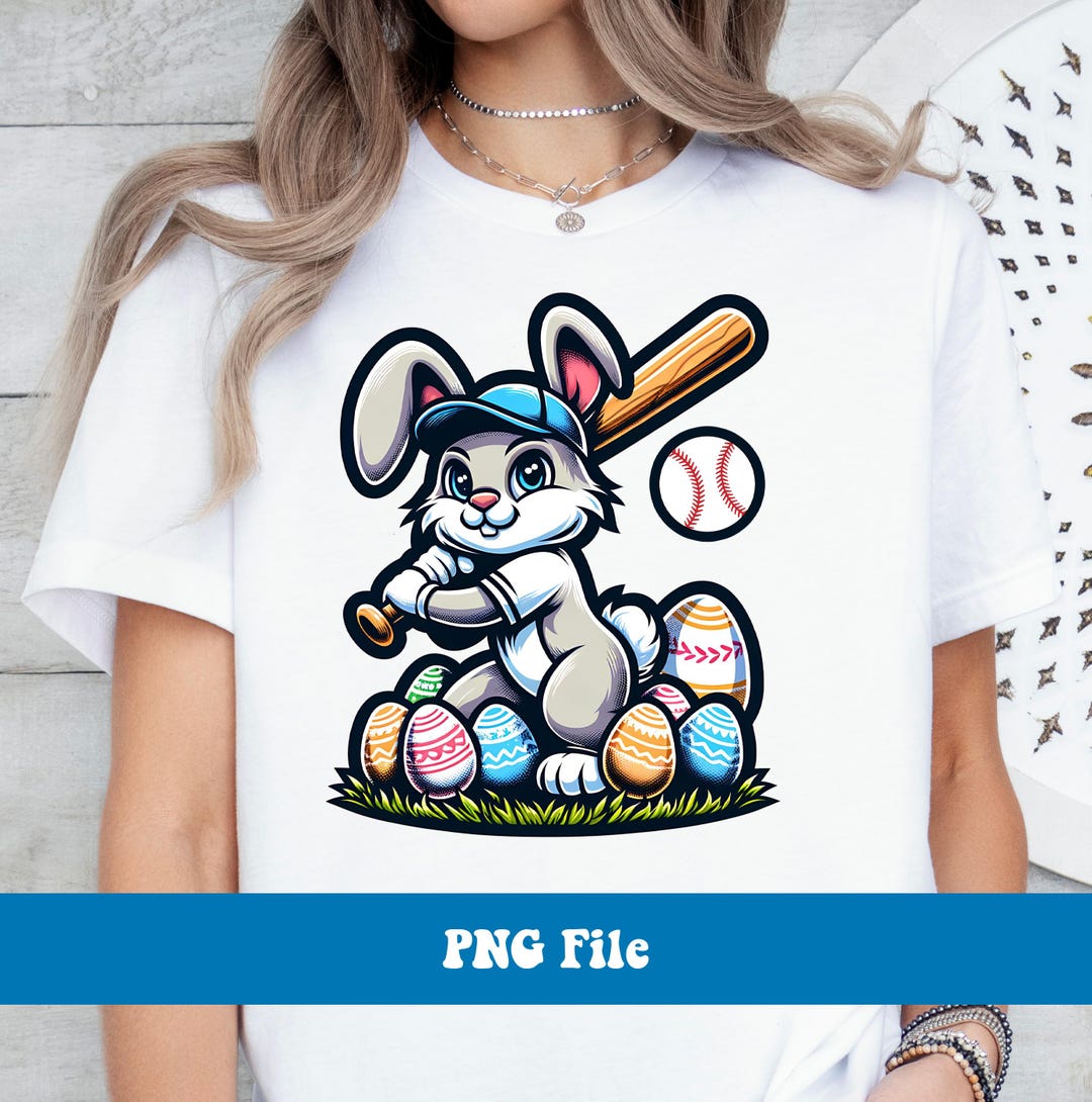 Baseball Easter Png, Bunny Sports Baseball Png Funny Sports and ...