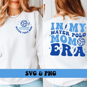 In My Water Polo Mom Era SVG and PNG, Retro Groovy Sports Water Polo Mom PNG and Svg Water Polo Mom Png and Svg
