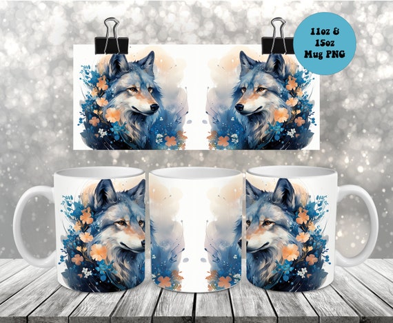 Wolf Mug PNG, 11oz and 15oz Mug PNG Sublimation, Mug Wrap, Wolf Cute Animal  Mug Wrap Design for Sublimation Mug Wrap PNG 11 Oz and 15 Oz - Etsy Israel