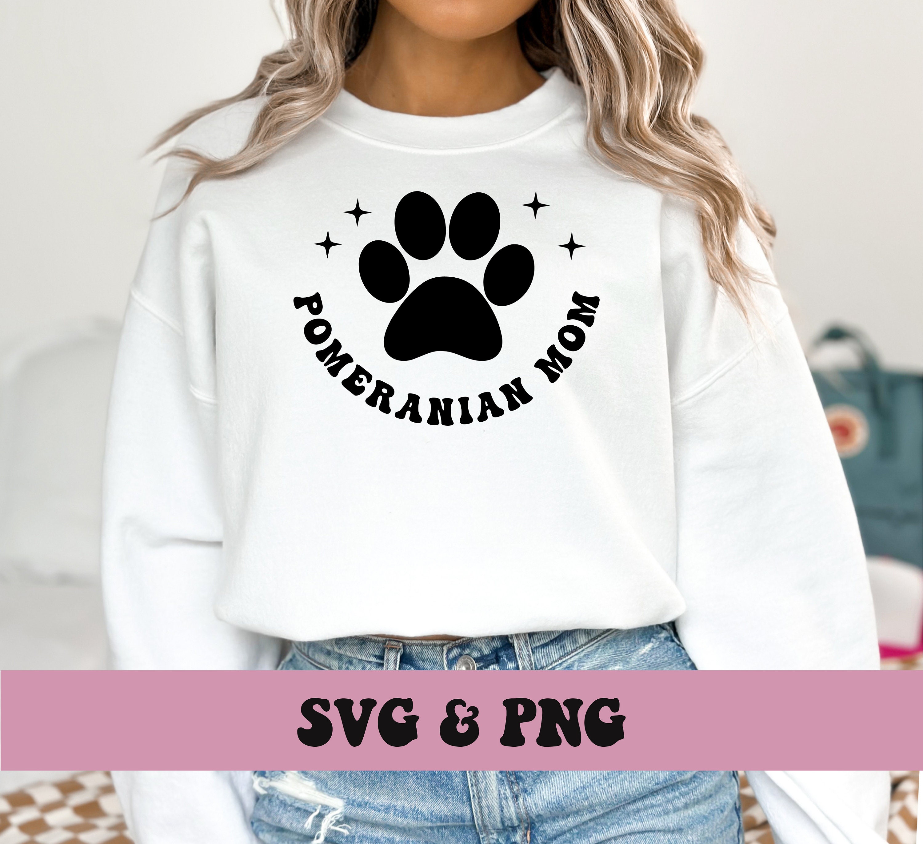 In My Pomeranian Mom Era SVG and PNG, Groovy Retro Funny Trendy Front ...