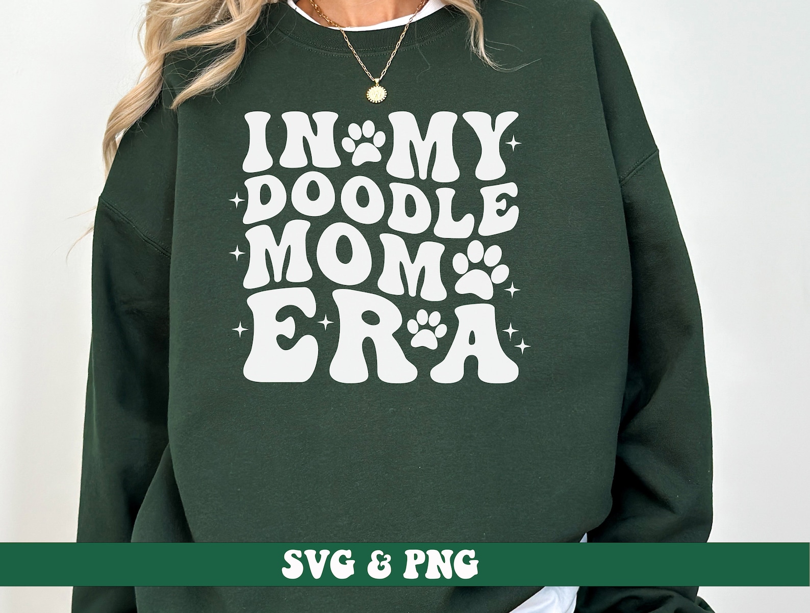 In My Doodle Mom Era SVG and PNG, Goldendoodle Dog Mom Fur Mama Groovy ...