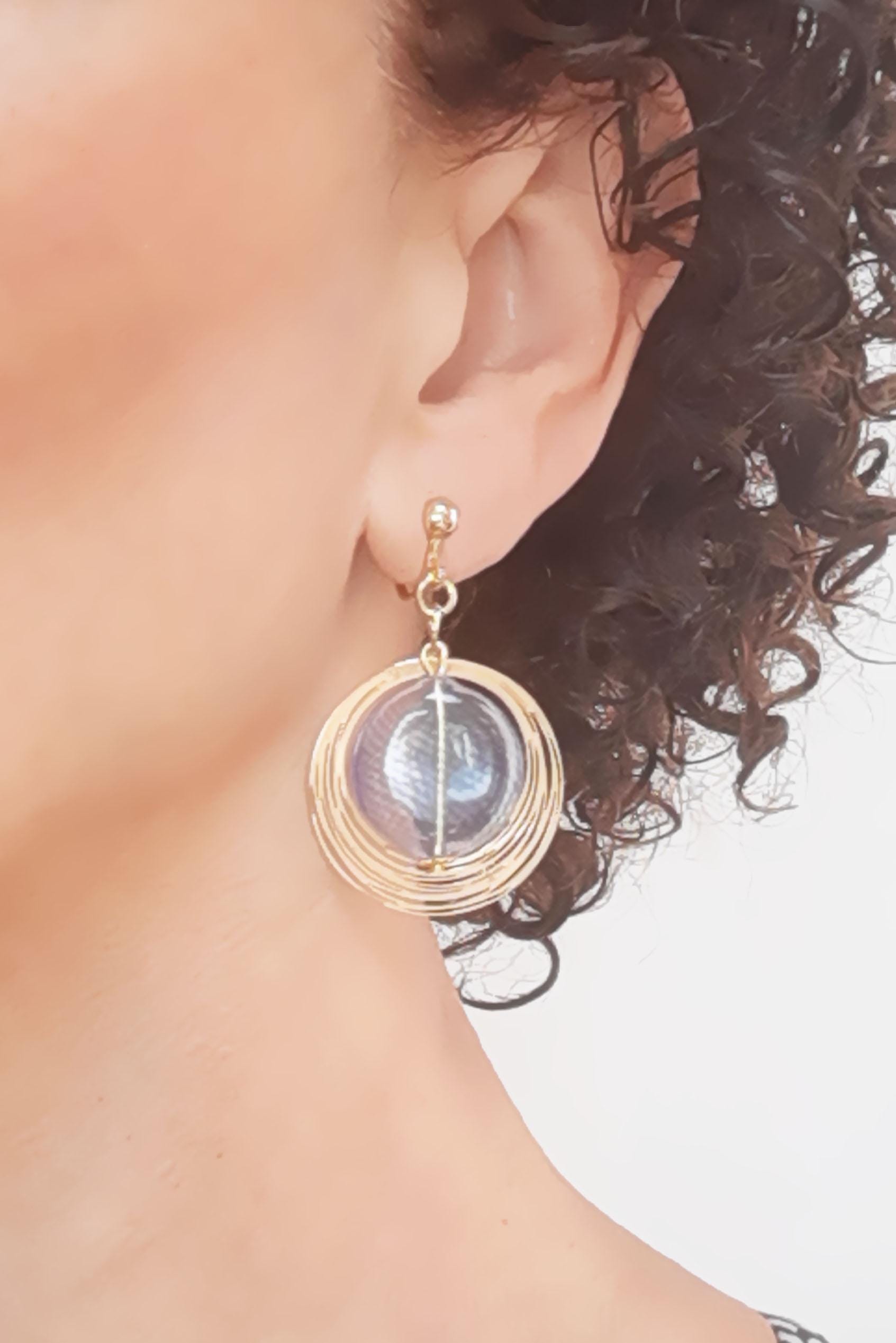 Boucles D'oreilles à Clips En Verre De Murano Authentique - Neuf Avec étiquettes