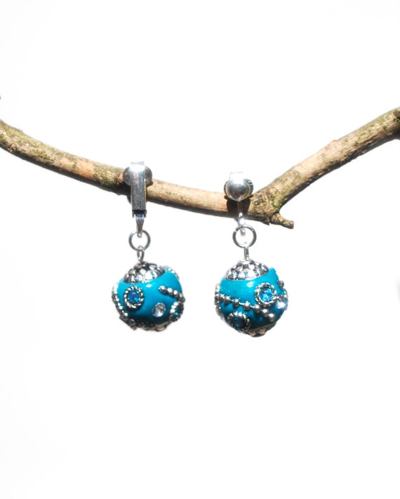 Boucle Oreille Noir Argent - Femmes / Créoles Fantaisie Prix