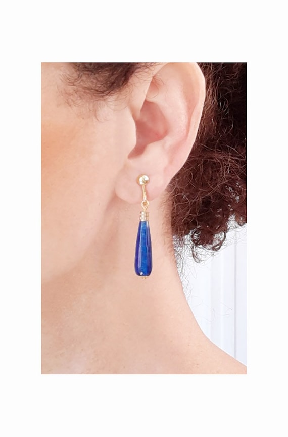 Boucles D'oreilles Strass Rouge Sur Métal Doré - Garanti Sans Nickel - Neuf Avec étiquettes