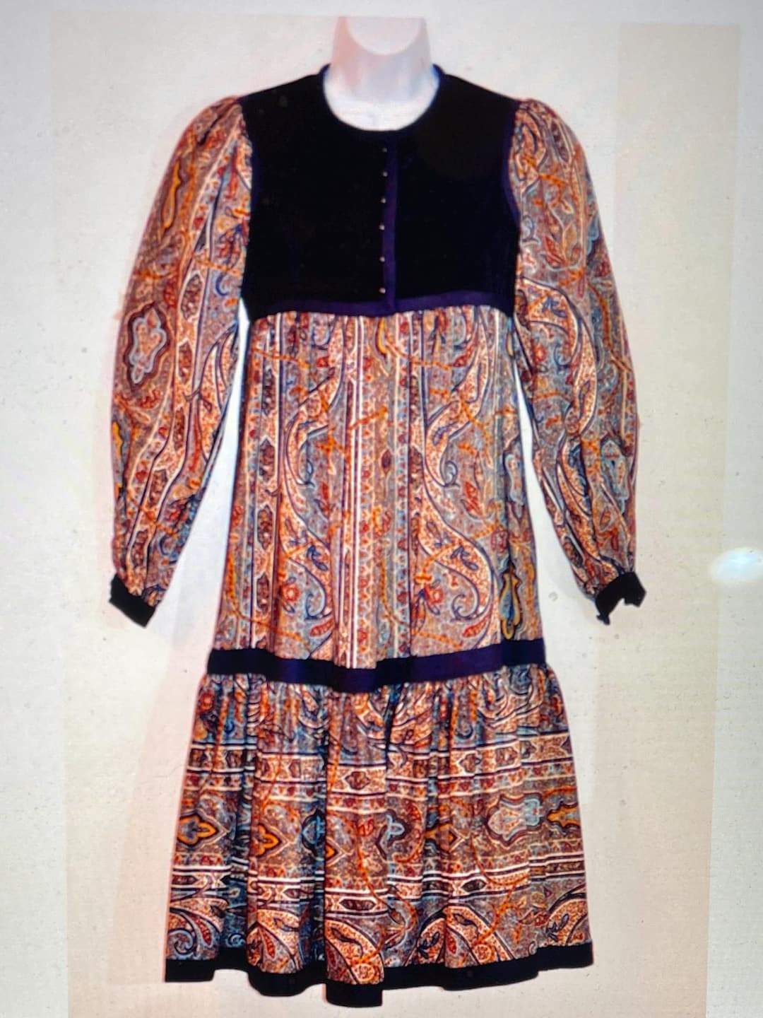 Yves Saint Laurent Dress Russian Collection 1976 Rive Gauche