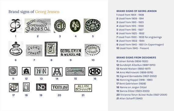 Georg Jensen Brooch No 147 Sterling Silver. Vinta… - image 8