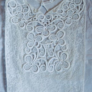 Antique Lace Chemisette Dickey Handmade circa 1920