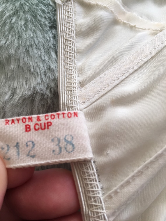 1940s strapless bra // 1940s rayon lingerie - image 9