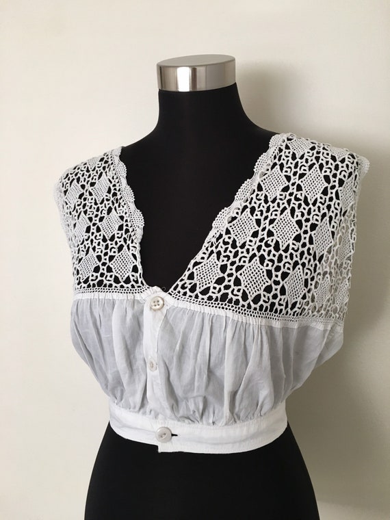 Antique corset cover // Victorian lingerie camisol
