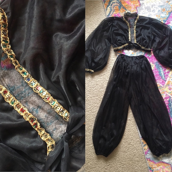 Vintage genie costume // 1960s lingerie set