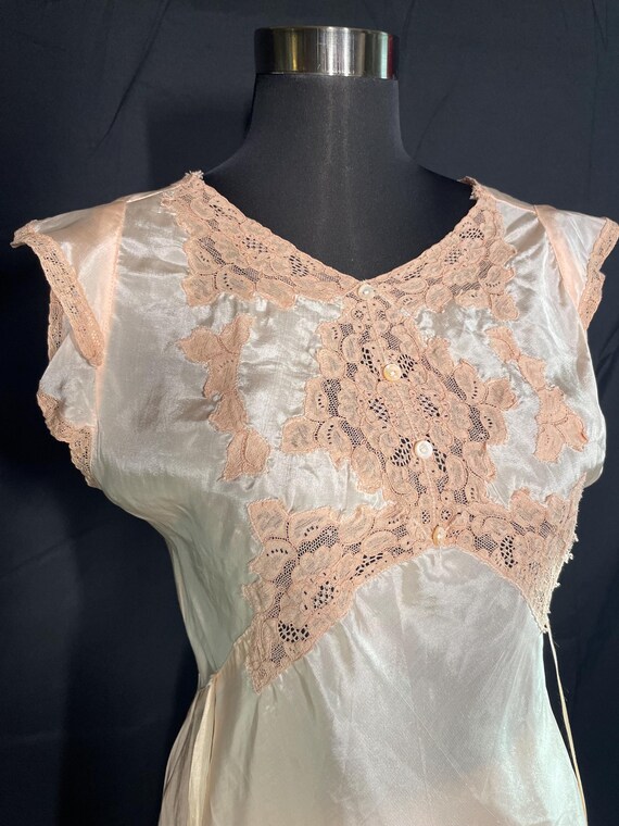 1930s lingerie wide leg pajama set palazzo pants - image 4