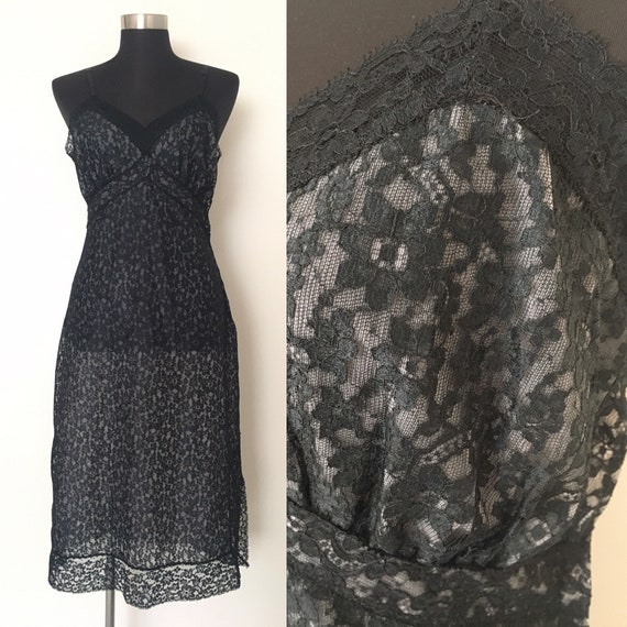 Vintage Van Raalte lingerie // 1940s slip dress