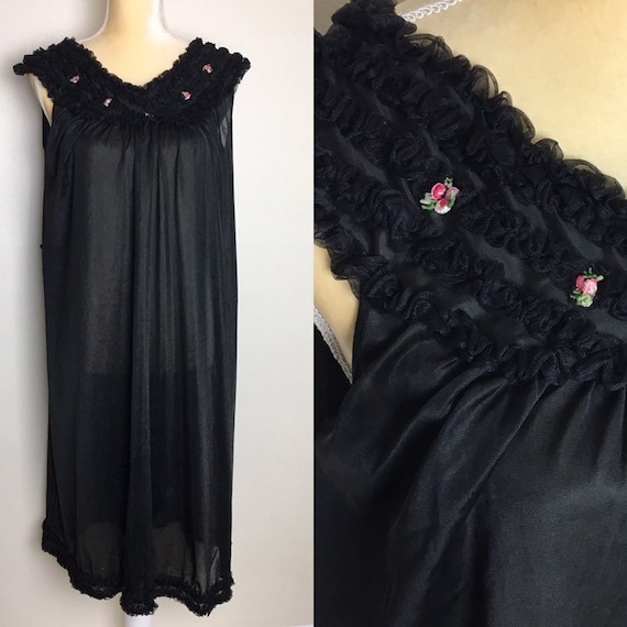 vintage Pandoro lingerie ruffle nightgown