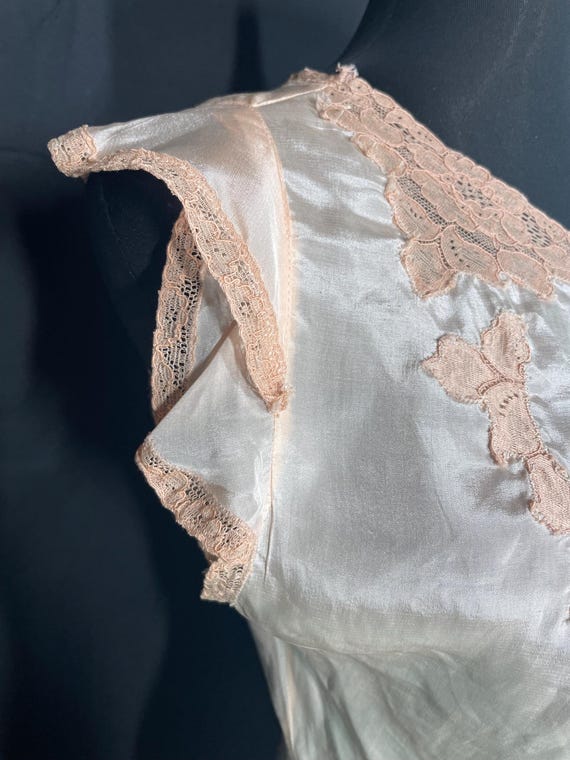 1930s lingerie wide leg pajama set palazzo pants - image 3