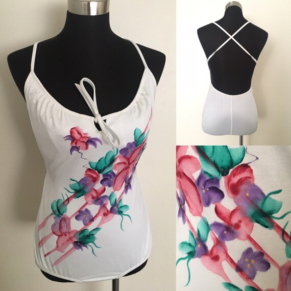 Fredericks of Hollywood vintage 1980s open back ba