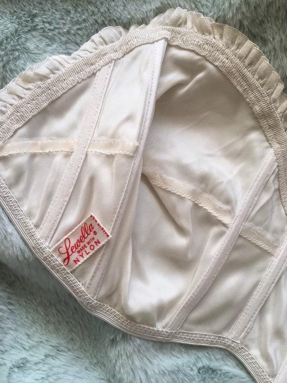 1940s strapless bra // 1940s rayon lingerie - image 8