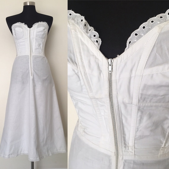 Vintage Gilead bustier slip // 1940s lingerie unde