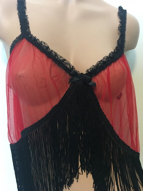 Vintage fringe lingerie set - image 4