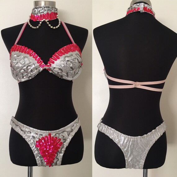 Vintage showgirl bikini // stage costume