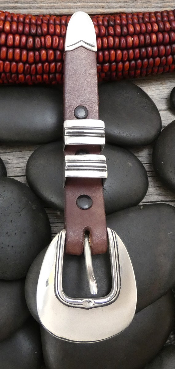 Native American Very Rare Vintage Navajo Lapis Sterling Silver Ranger Buckle Set Native American Very Rare Vintage Navajo Lapis Sterling Silver Ranger Buckle Set
