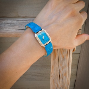 Southwest Turquoise Expansion Stretch Watch Band for Women  display picture 1
