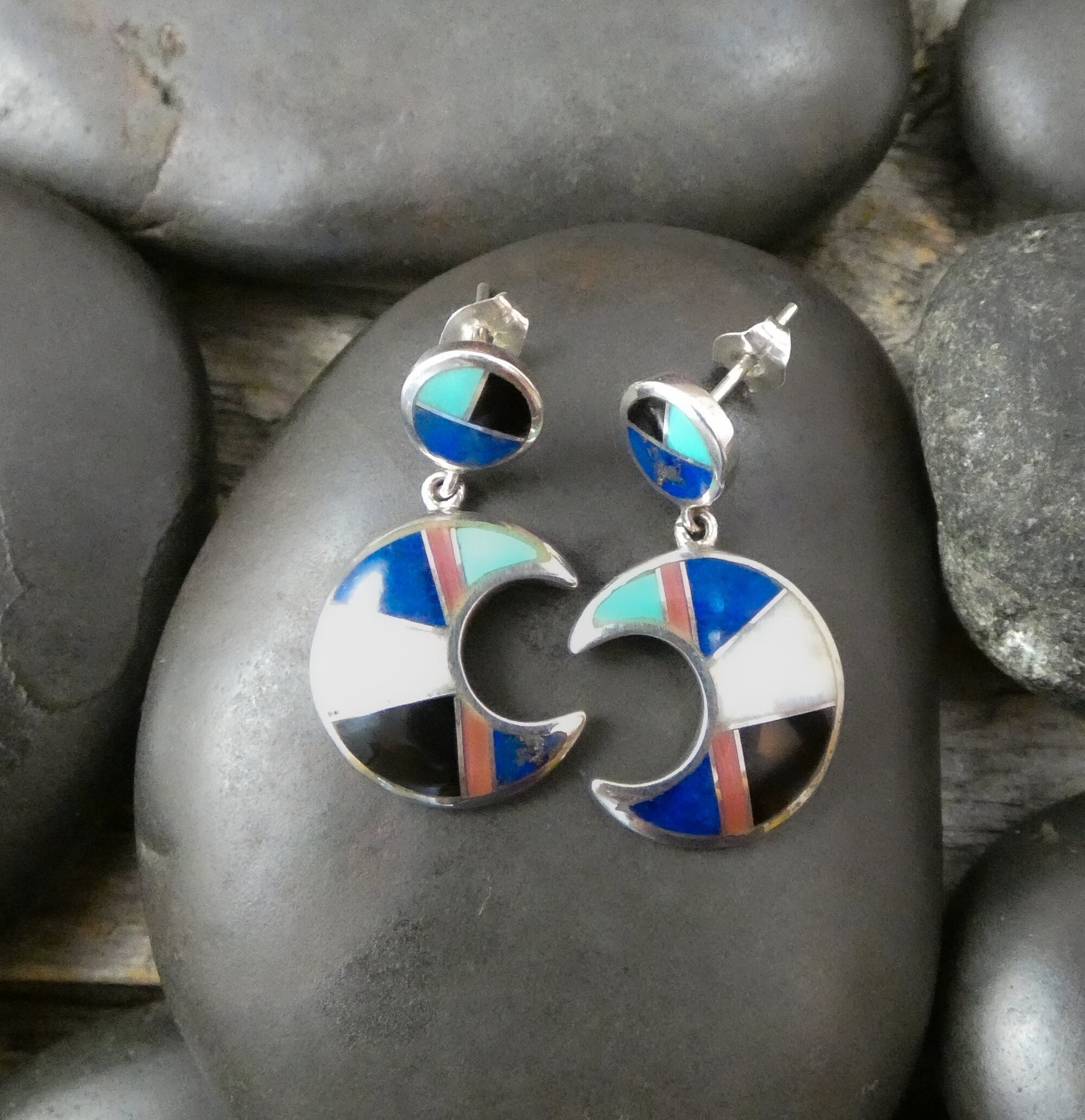 Fab Native American Navajo Authentic Sterling Silver Tubed Sugilite Necklace Fab Native American Navajo Authentic Sterling Silver Tubed Sugilite Necklace