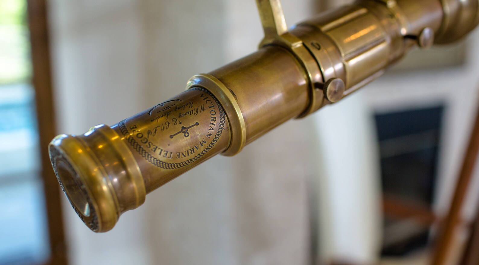 Vintage style brass telescope lamp Etsy