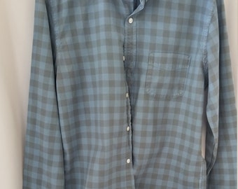 Blue Checkered J. Crew long sleeved shirt