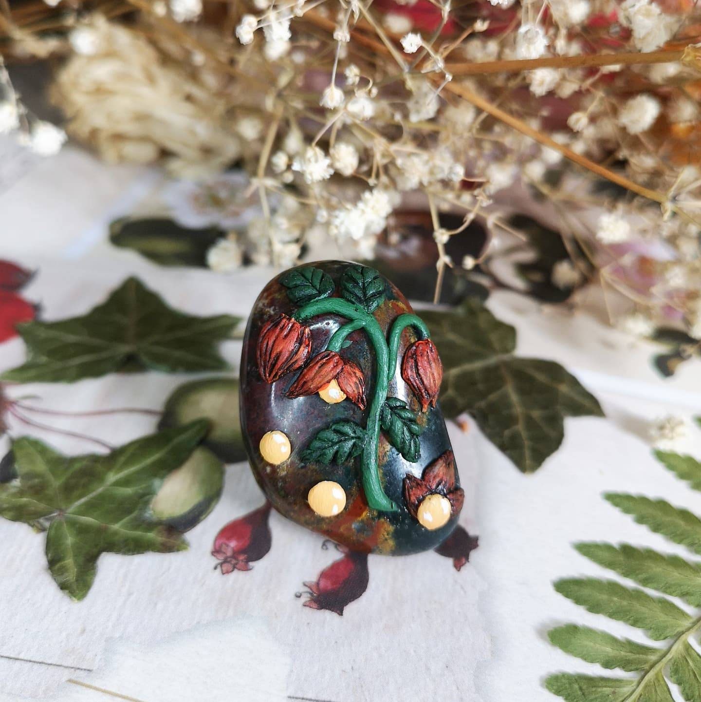 Jaspe Héliotrope Physalis