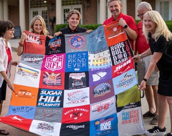 Graduation gift, tshirt blanket, college gift, birthday gift, gift for her, gift for daughter, gift for him, gift for son