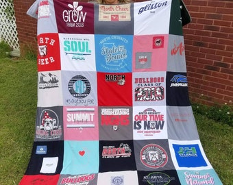 GRADUATION gift, college gift, memory blanket,  tshirt blanket, gift for her, gift for him