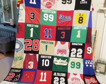 BASKETBALL gift, graduation gift, college gift, remembrance gift, remembering him, gift for him, Memory Blanket, football gift