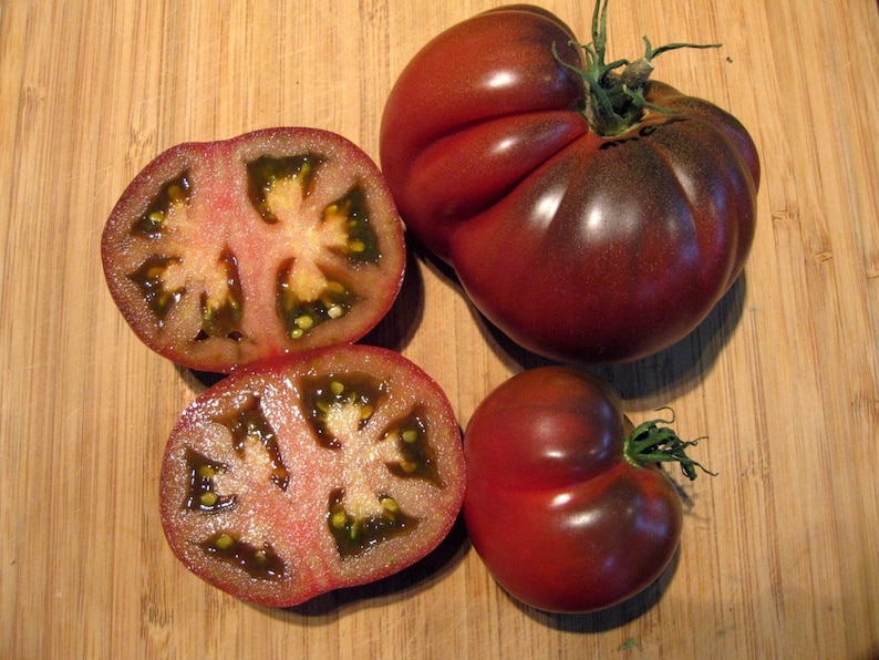 Rare Chocolate Amazon Tomato 30 Fresh Organic Seeds for the Etsy