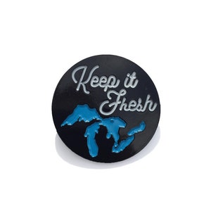 Keep It Fresh Michigan Enamel Pin