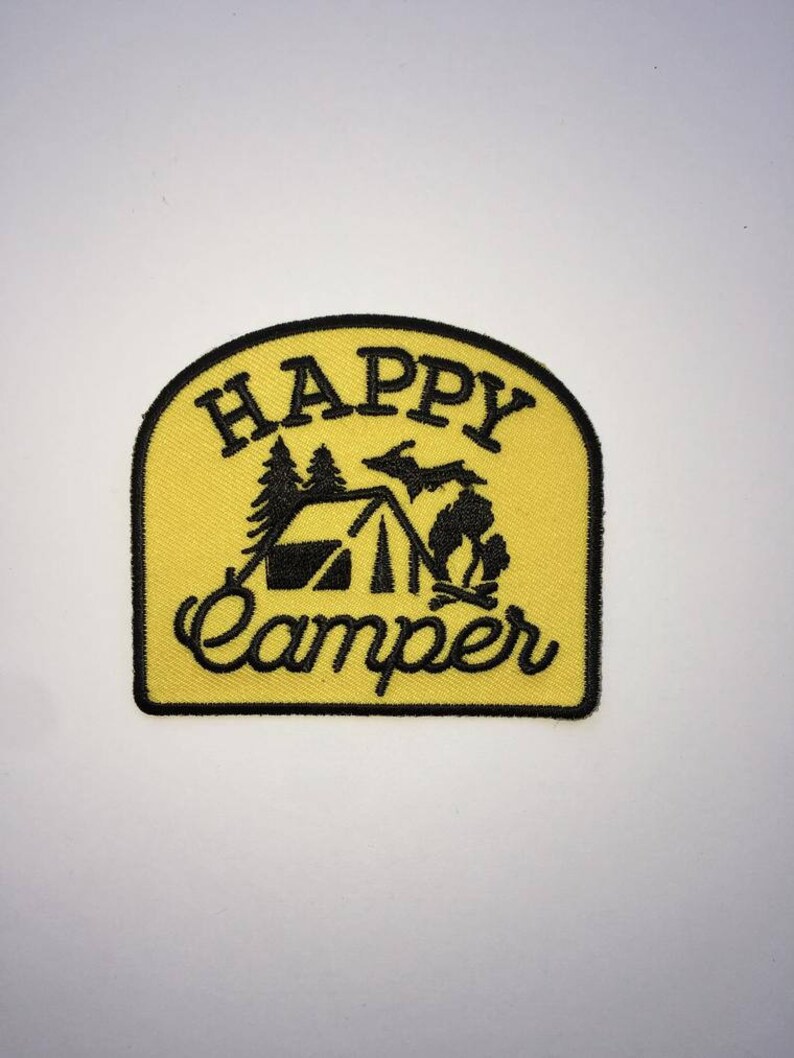 Happy Camper Michigan iron on patch Etsy