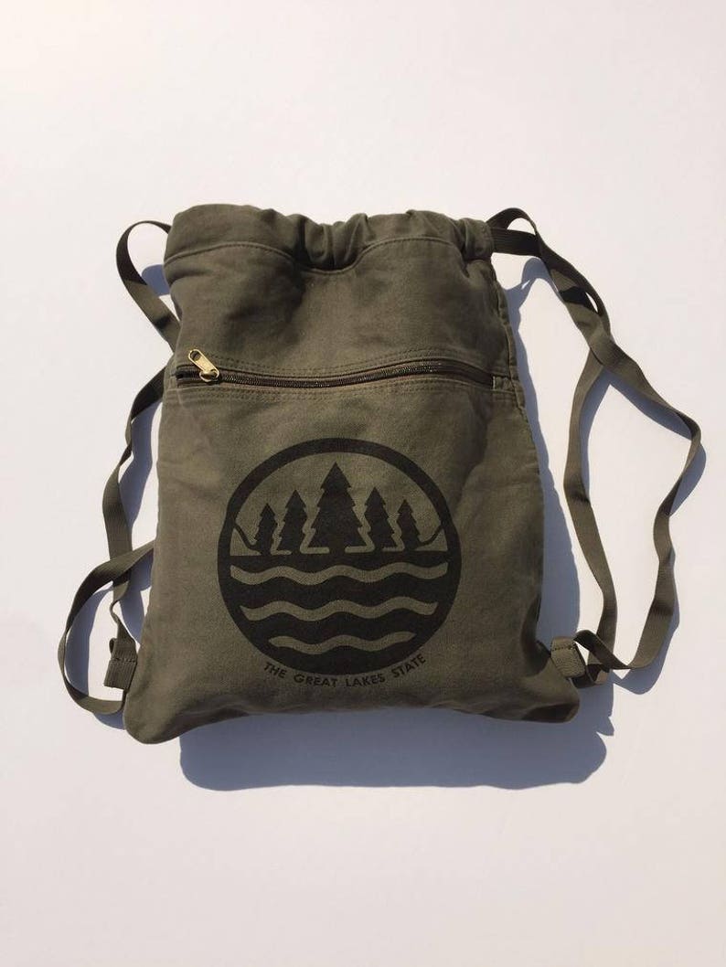 The Great Lakes Canvas Cinch Sack