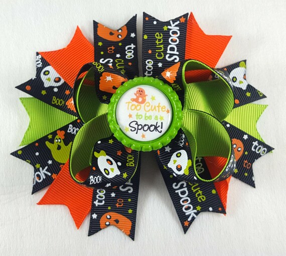 Halloween Hair Bow Hair Accessories Little Girl Hair Etsy